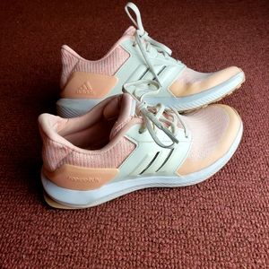 Adidas Pink and White Cloudfoam Shoes